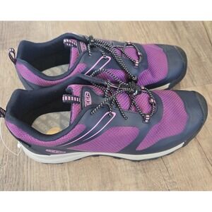 KEEN Kids Wanduro Low Shoes Youth Size 7 Waterproof Sky Captain / Purple
